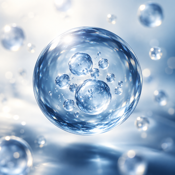 Conceptual exosome ingredient artwork